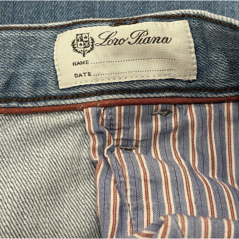 Loro Piana Womens Cropped Jeans Pants Size 36 Made in Italy Stretch Luxury - Picture 4 of 8